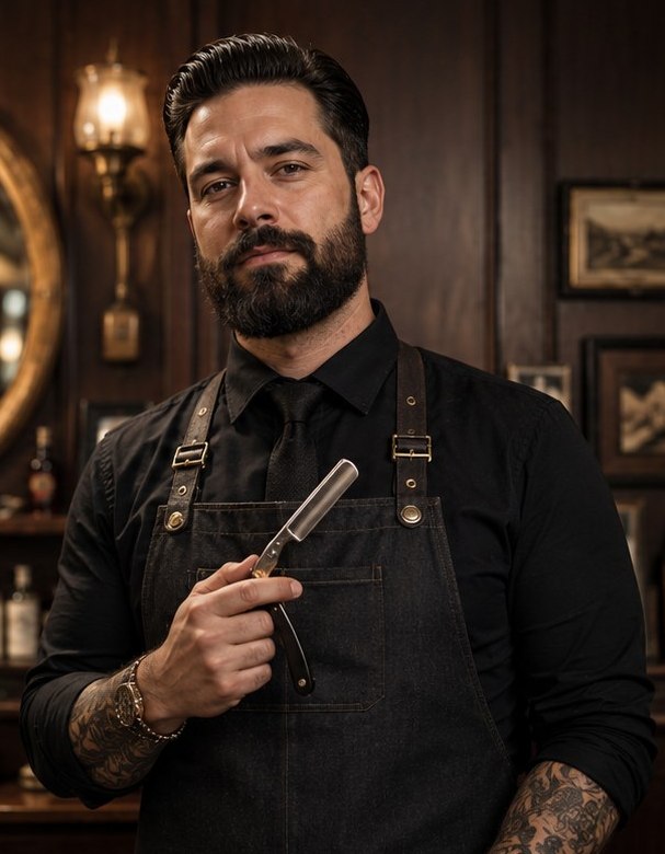 Tommy O'Sullivan, senior barber specialising in fades and skin work