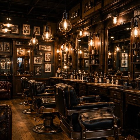 Client receiving a skin fade at Kingsman Barber Club