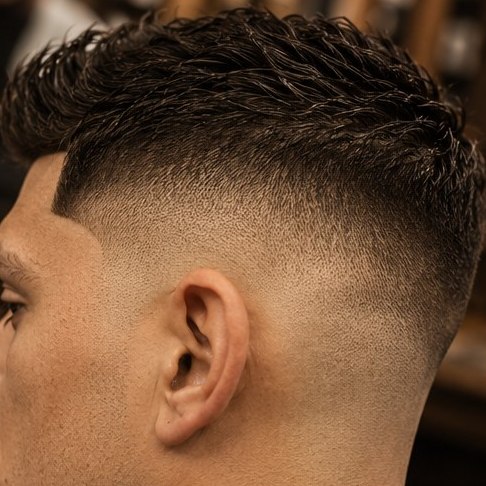 Straight razor line-up in progress
