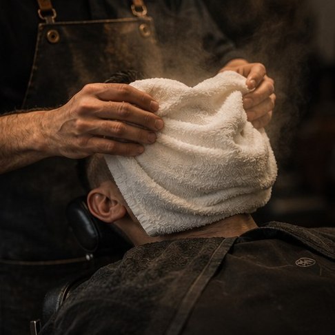 Hot towel shave treatment