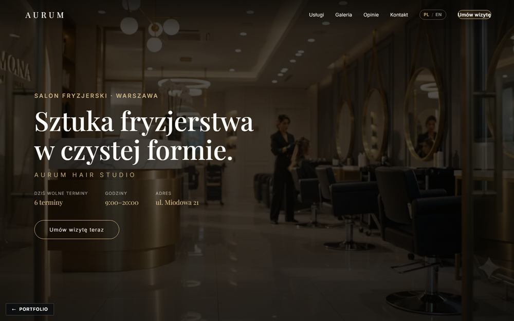 Hair salon — Aurum Hair Studio